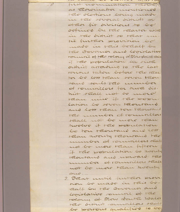 New South Wales Constitution Act 1842 (UK), p28