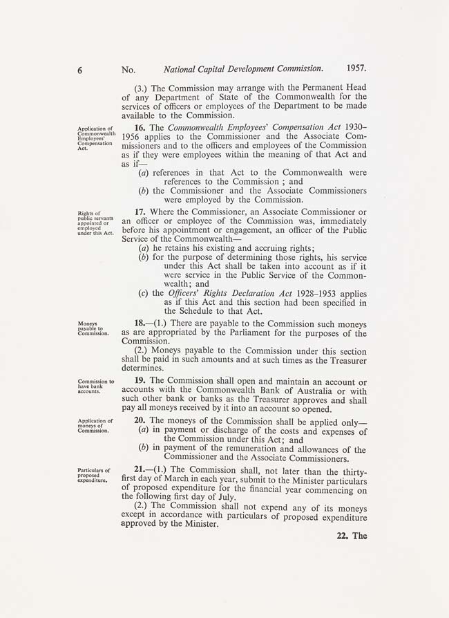 National Capital Development Commission Act 1957 (Cth), p6