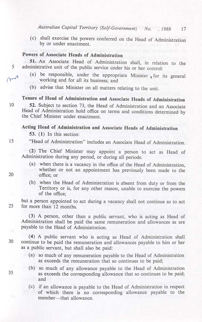 Australian Capital Territory (Self-Government) Act 1988 (Cth), p17