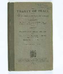 Treaty of Versailles 1919 (including Covenant of the League of Nations), cover