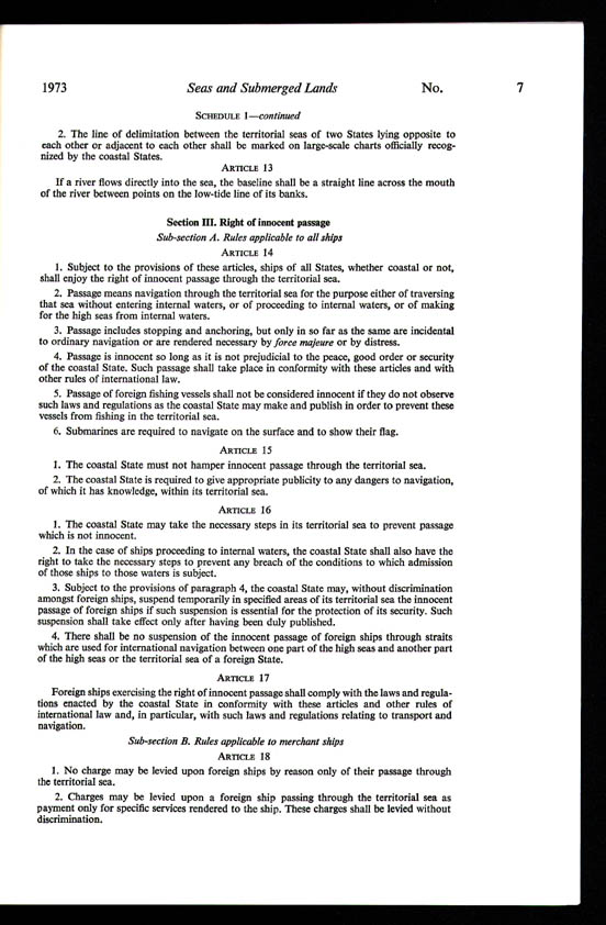 Seas and Submerged Lands Act 1973 (Cth), p7