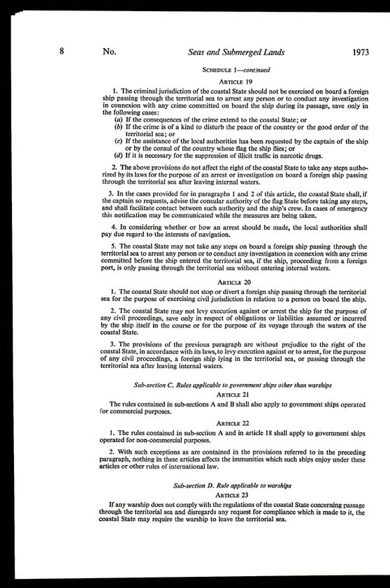 Seas and Submerged Lands Act 1973 (Cth), p8