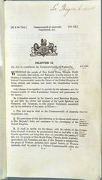 Commonwealth of Australia Constitution Act 1900 (UK), p1
