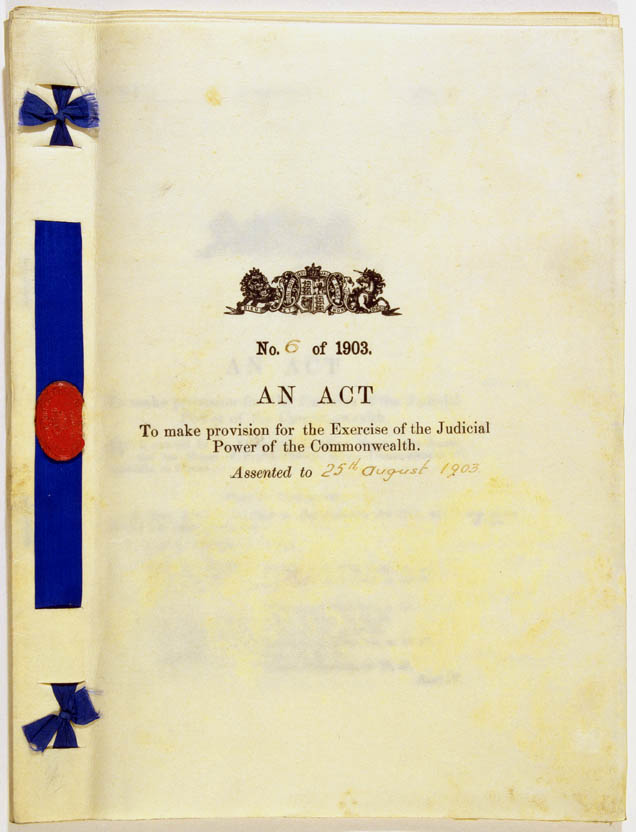 Judiciary Act 1903 (Cth), cover