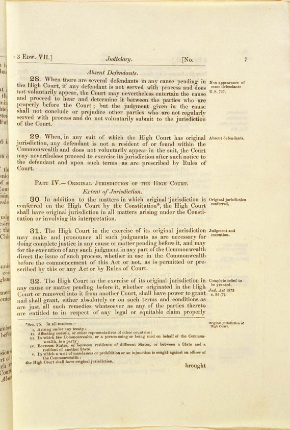 Judiciary Act 1903 (Cth), p7