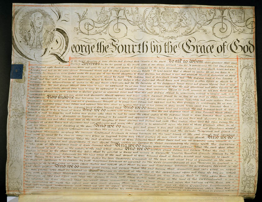 Charter of Justice 13 October 1823 (UK), p1