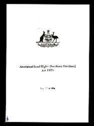 Aboriginal Land Rights (Northern Territory) Act 1976 (Cth), title
