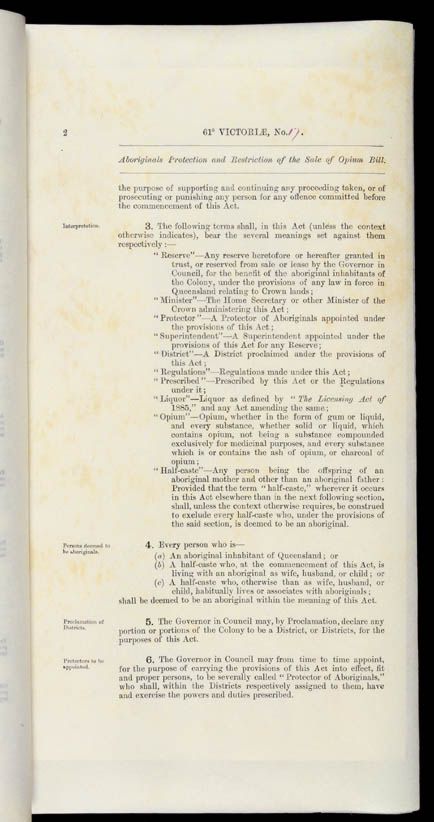 Aboriginals Protection and Restriction of the Sale of Opium Act 1897 (Qld), p2