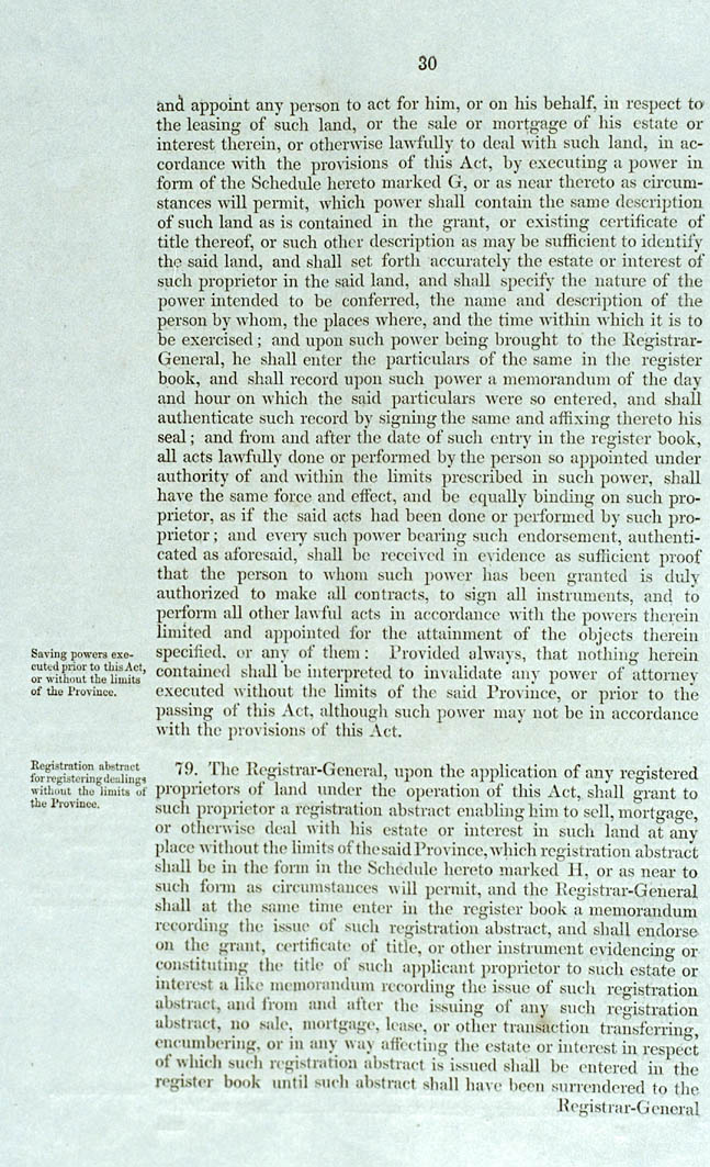 Real Property or 'Torrens Title' Act 1858 (SA), p30