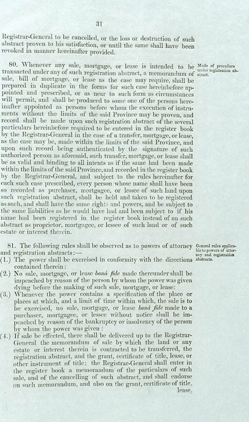 Real Property or 'Torrens Title' Act 1858 (SA), p31