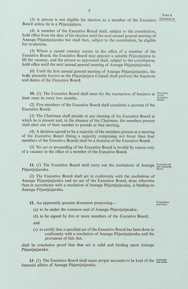 Pitjantjatjara Land Rights Act 1981 (SA), p5