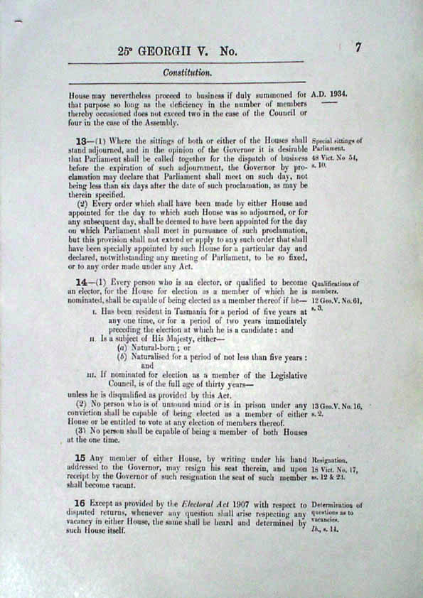Constitution Act 1934 (Tas), p7