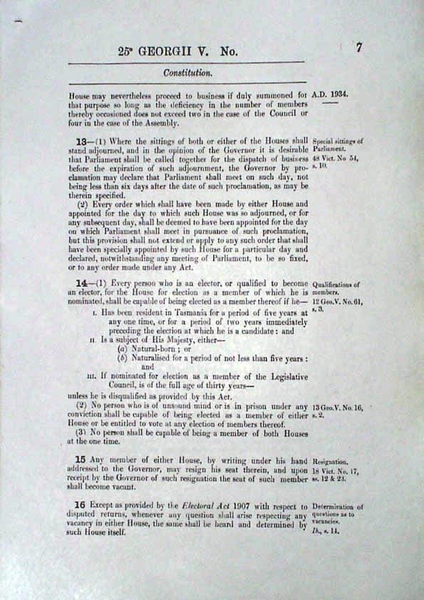 Constitution Act 1934 (Tas), p7
