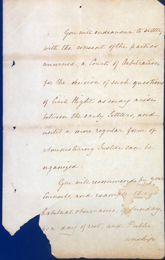 Lieutenant-Governor Stirling's Instructions 30 December 1828 (UK), p13