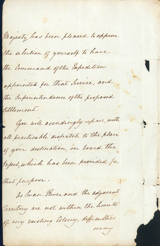 Lieutenant-Governor Stirling's Instructions 30 December 1828 (UK), p2