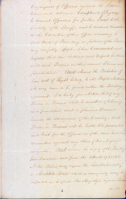 Lieutenant-Governor Stirling's Proclamation of the Colony 18 June 1829 (UK), p3