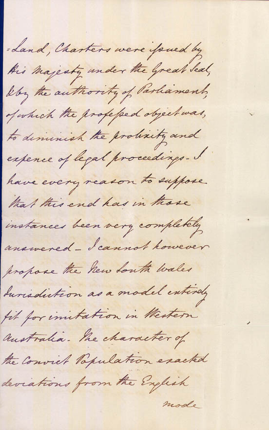 Despatch No. 2 re legal and judicial subjects 28 April 1831 (UK), p12