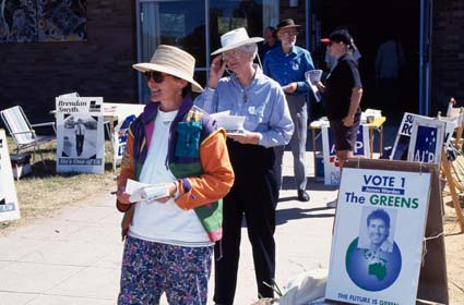 Government – Elections and referendums – Election scene, Australian Capital Territory