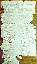 Signatures presented to the South Australian Parliament in August 1894