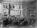 The quickest way to find out election results was to wait outside newspaper offices