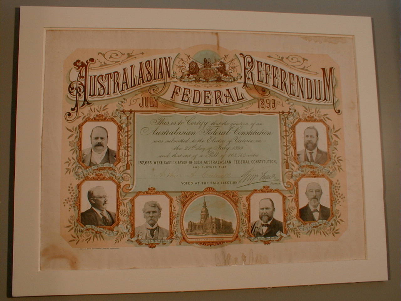 This poster, featuring the six Colonial Premiers